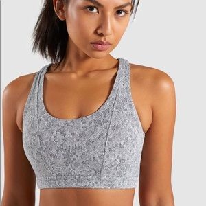 Gymshark Fleur Grey Sports Bra. Brand New! Size XS